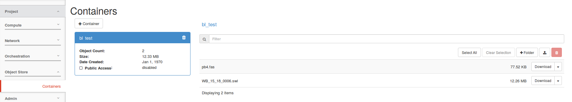 object storage 2